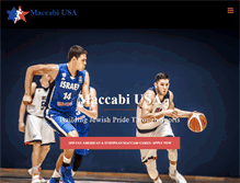 Tablet Screenshot of maccabiusa.com